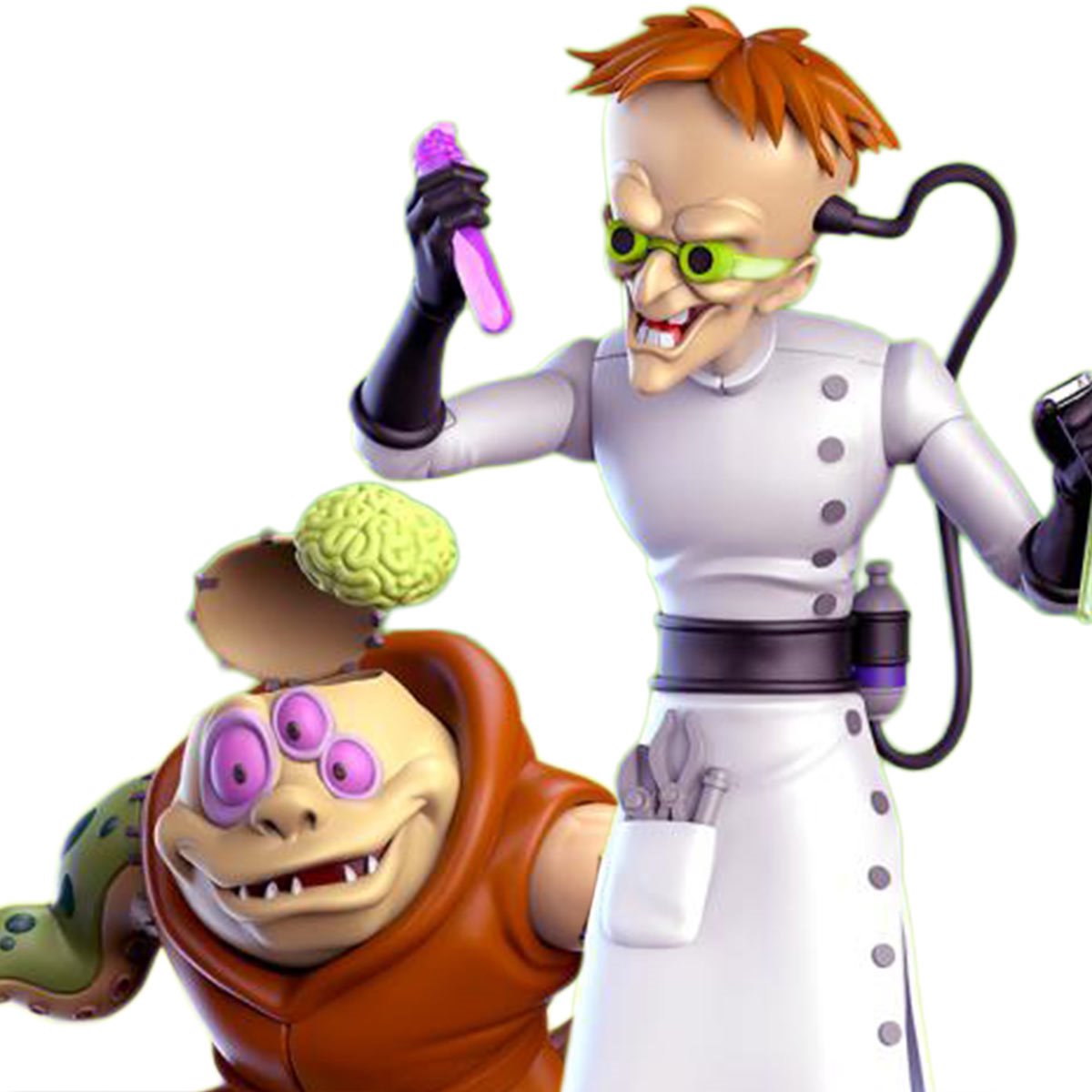 Biker Mice from Mars Wave 2 Dr. Karbunkle and Fred The Mutant 7-Inch Scale Action Figures TNC17611 US-IMPORT
