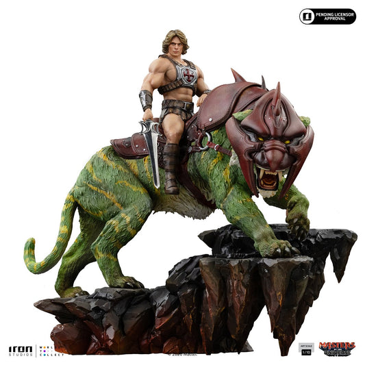 PRE-ORDER Masters of the Universe Movie He-Man and Battle Cat Deluxe 1:10 Art Scale Limited Edition Statue RN36976 US-IMPORT