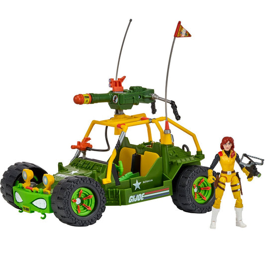 Pre-Order Teenage Mutant Ninja Turtles x G.I. Joe All-Weather and Environment (AWE) Shell-Striker Vehicle inkl. Scarlett x AprilAction Figure US-IMPORT PL81926