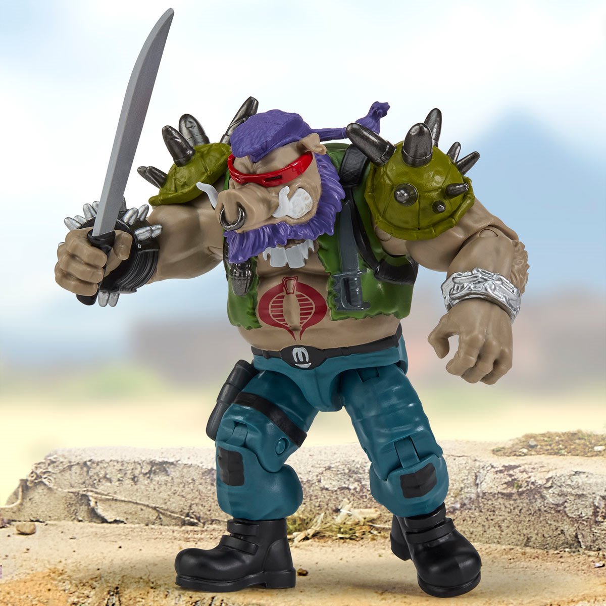Pre-Order Teenage Mutant Ninja Turtles x G.I. Joe Bebop x Ripper Action Figure US-IMPORT PL81933