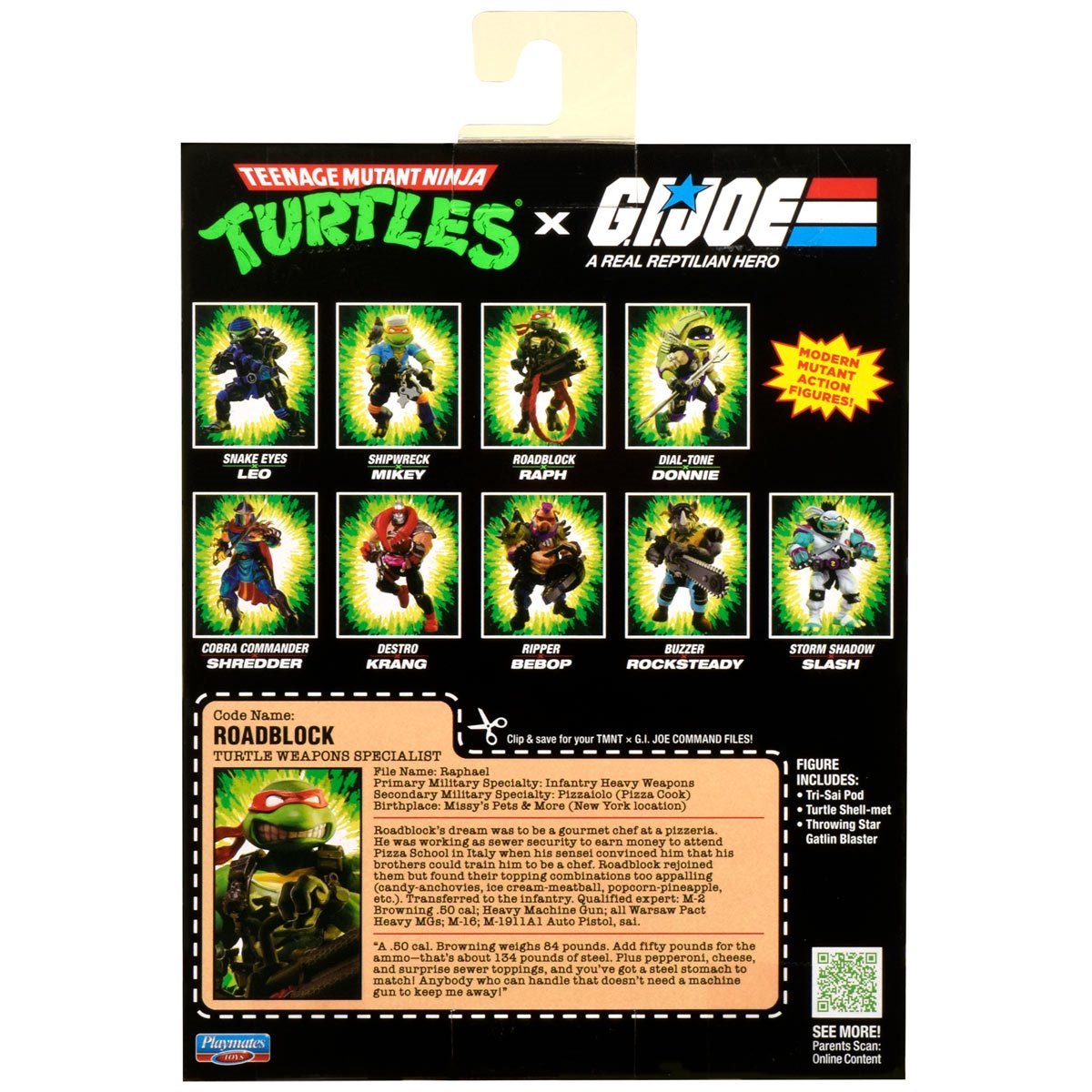 Pre-Order Teenage Mutant Ninja Turtles x G.I. Joe Raphael x Roadblock Action Figure US-IMPORT PL81905