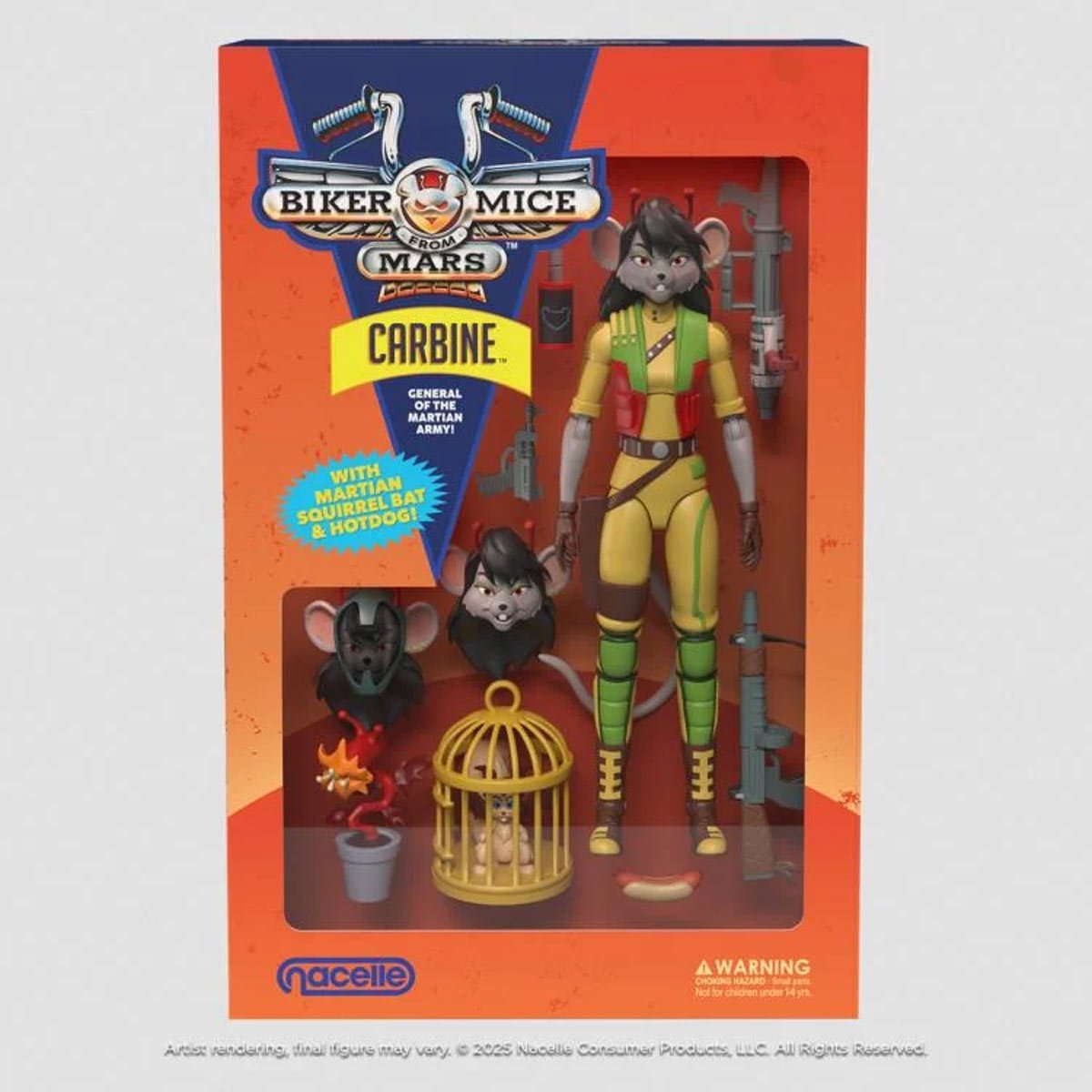 Biker Mice from Mars Wave 2 Carbine 7-Inch Scale Action Figure TNC17574 US-IMPORT