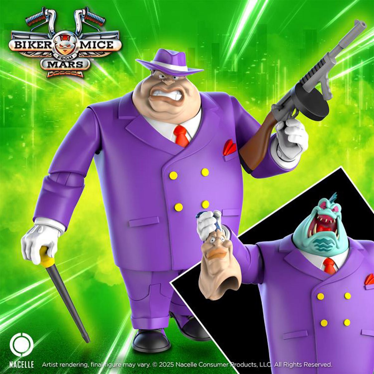Biker Mice from Mars Wave 2 Limburger 7-Inch Scale Action Figure TNC17598 US-Import