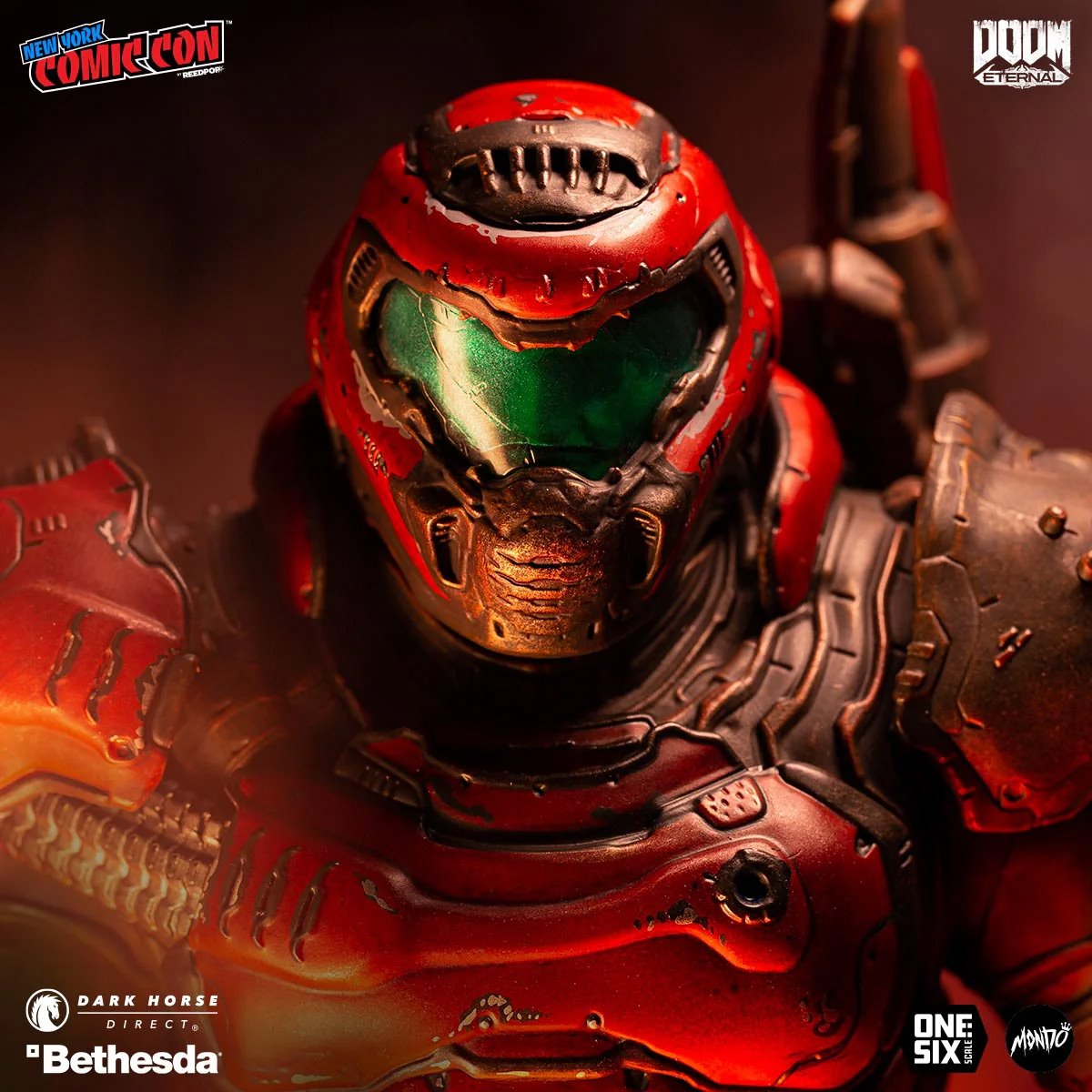 Doom Eternal Doom Slayer Crimson Variant 1:6 Scale Actionfigur US-Import Mondo MD3011301