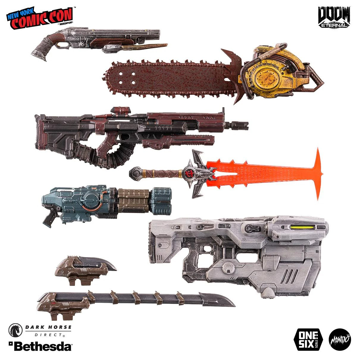 Doom Eternal Doom Slayer Crimson Variant 1:6 Scale Actionfigur US-Import Mondo MD3011301
