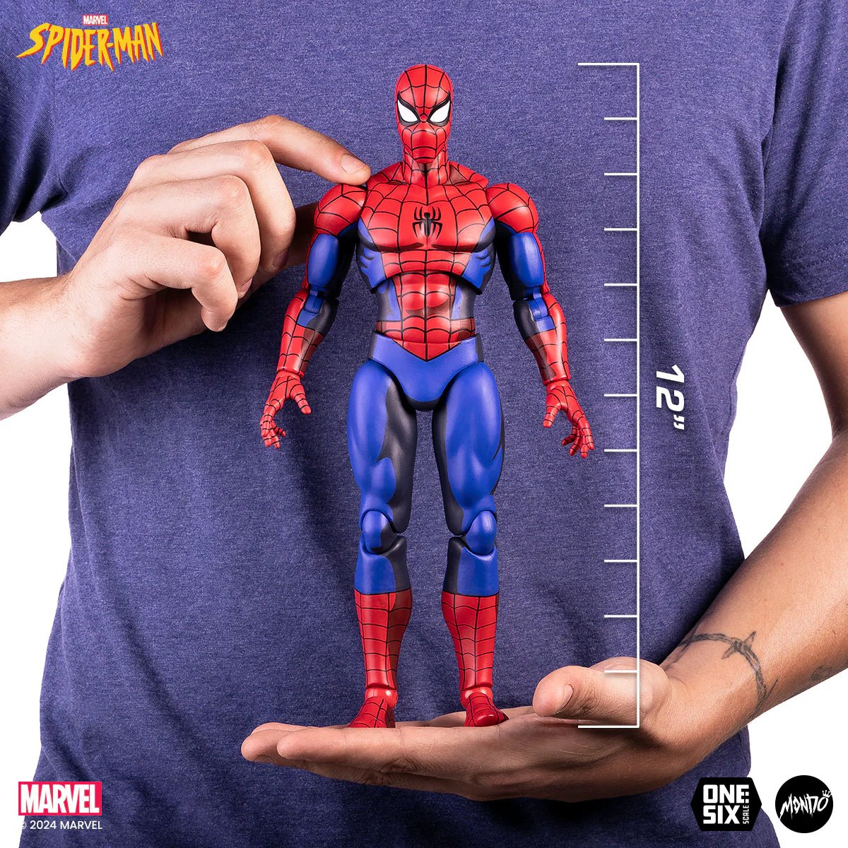 Spider-Man: The Animated Series Spider-Man 1:6 Scale Actionfigur US-Import Mondo MDCOL010A