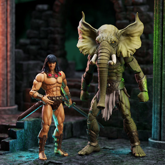 PRE-ORDER Conan the Barbarian The Tower of the Elephant Young Conan and Yag Kosha Action Figure 2-Pack BFCTB005 US-IMPORT
