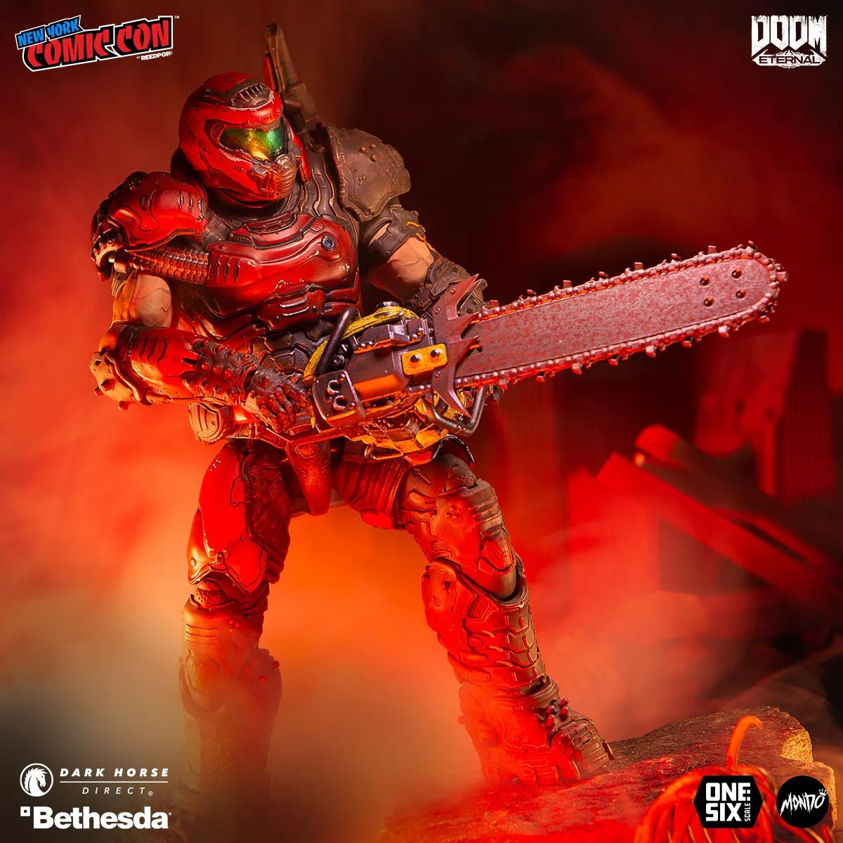 Doom Eternal Doom Slayer Crimson Variant 1:6 Scale Actionfigur US-Import Mondo MD3011301