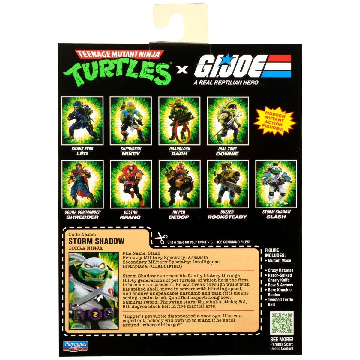 Pre-Order Teenage Mutant Ninja Turtles x G.I. Joe Slash x Storm Shadow Action Figure US-IMPORT PL81936