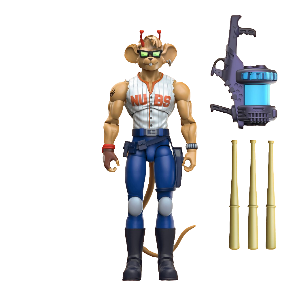 Biker Mice from Mars Sports Bros Home-Run Throttle Action Figure - Previews Exclusive DC317208