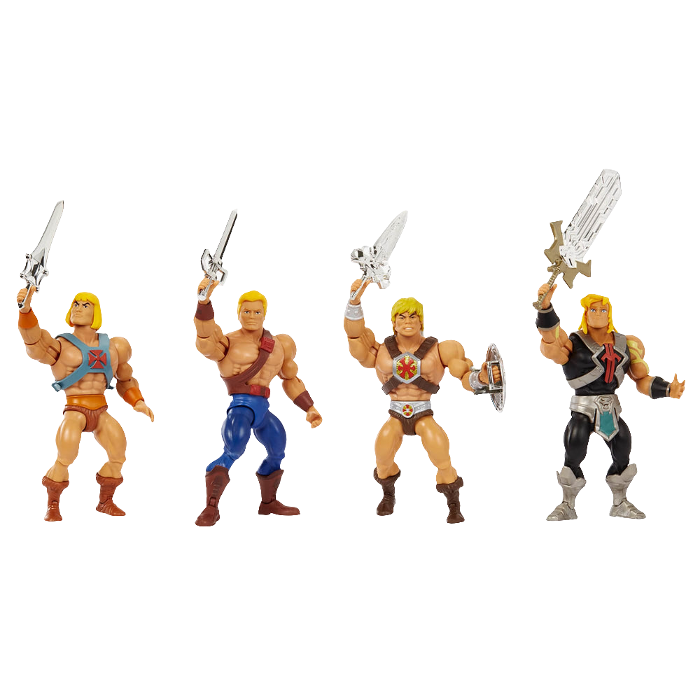 Masters of the Universe Origins He-Man 40th Anniversary 4-Pack