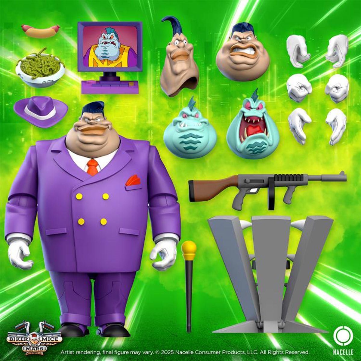 Biker Mice from Mars Wave 2 Limburger 7-Inch Scale Action Figure TNC17598 US-Import
