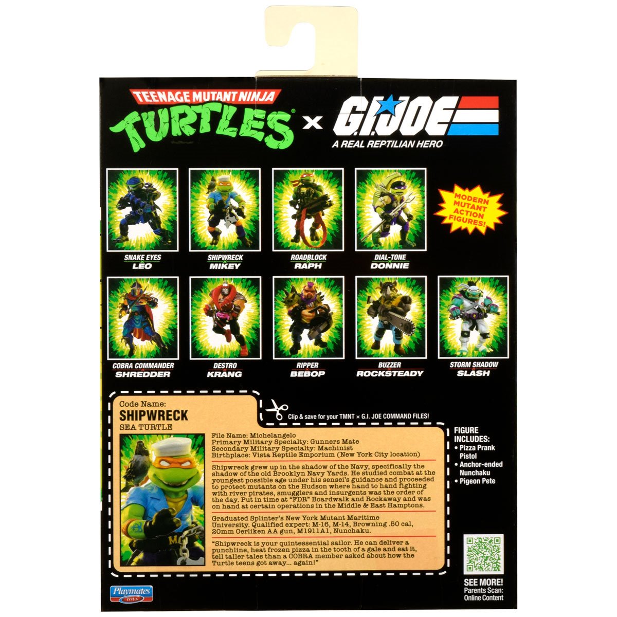 Pre-Order Teenage Mutant Ninja Turtles x G.I. Joe Mikey x Shipwreck Action Figure US-IMPORT PL81986