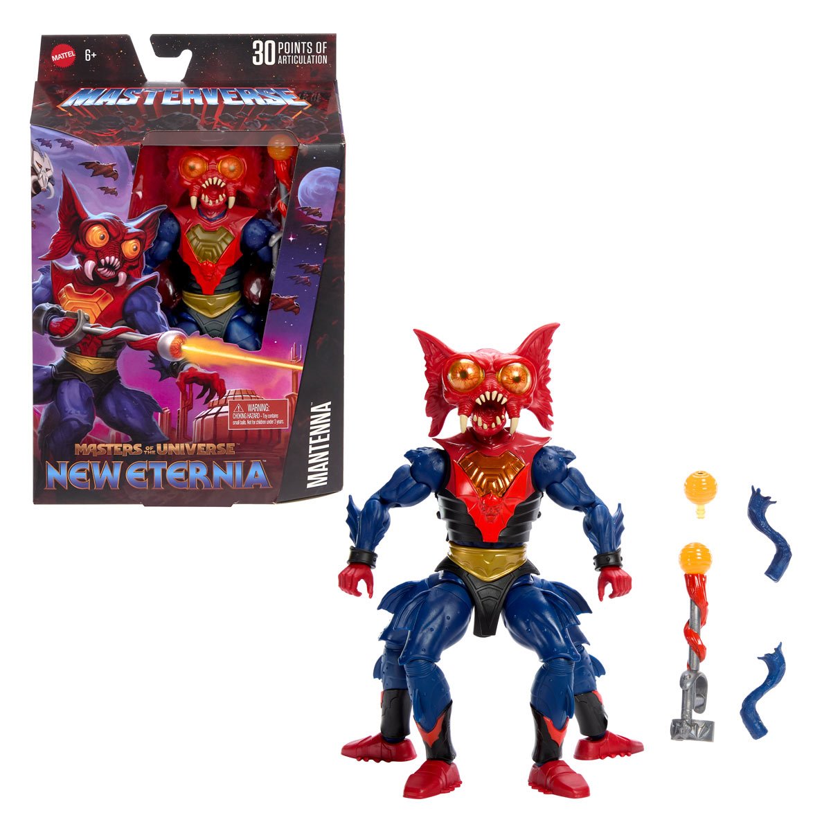 Pre-Order Masters of the Universe Masterverse Wave 19 New Eternia Mantenna MTJHJ81 US-Import