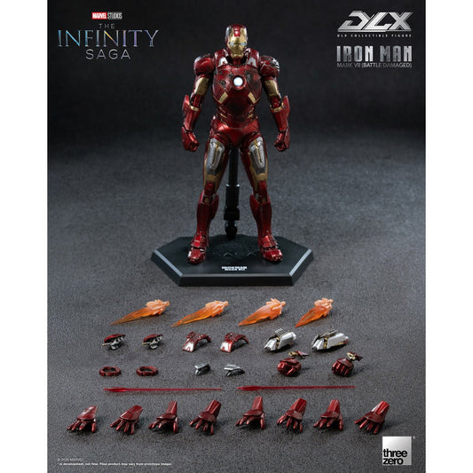 PRE-ORDER Marvel Studios: The Infinity Saga Iron Man Mark 7 Battle Damaged DLX Action Figure TH3Z0969 US-IMPORT