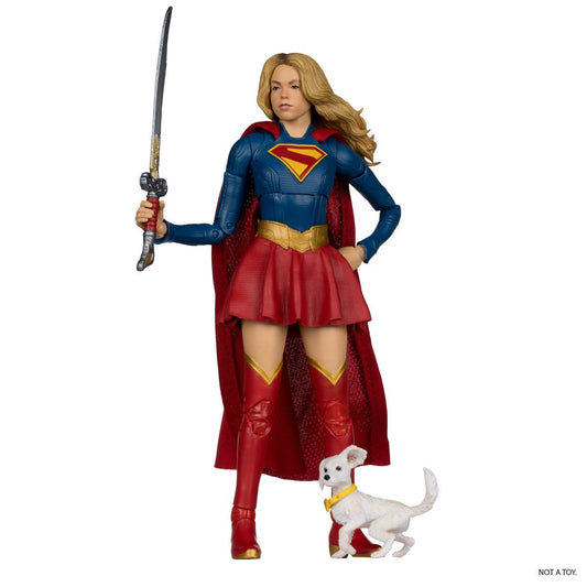 DC Comics Supergirl Deluxe Theatrical Edition Supergirl & Baby Krypto figure 18cm MF17832