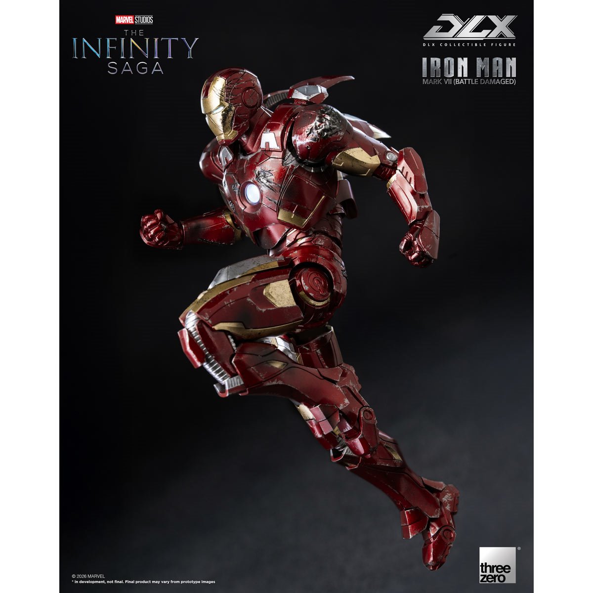 PRE-ORDER Marvel Studios: The Infinity Saga Iron Man Mark 7 Battle Damaged DLX Action Figure TH3Z0969 US-IMPORT