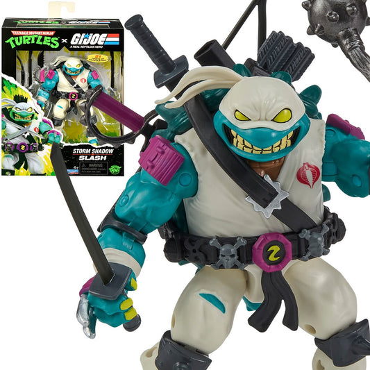 Pre-Order Teenage Mutant Ninja Turtles x G.I. Joe Slash x Storm Shadow Action Figure US-IMPORT PL81936