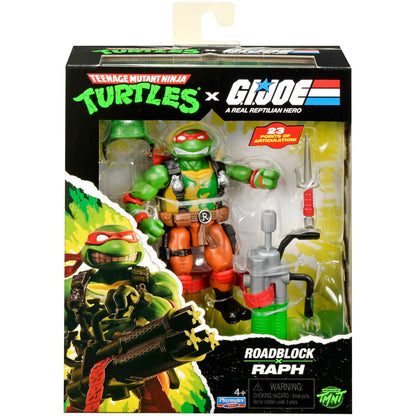 Pre-Order Teenage Mutant Ninja Turtles x G.I. Joe Raphael x Roadblock Action Figure US-IMPORT PL81905