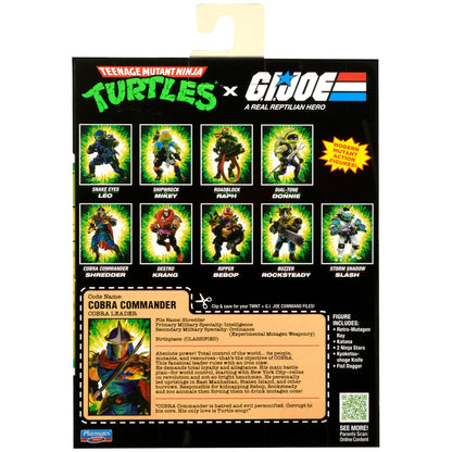 Pre-Order Teenage Mutant Ninja Turtles x G.I. Joe Shredder x Cobra Commander Action Figure US-IMPORT PL81986