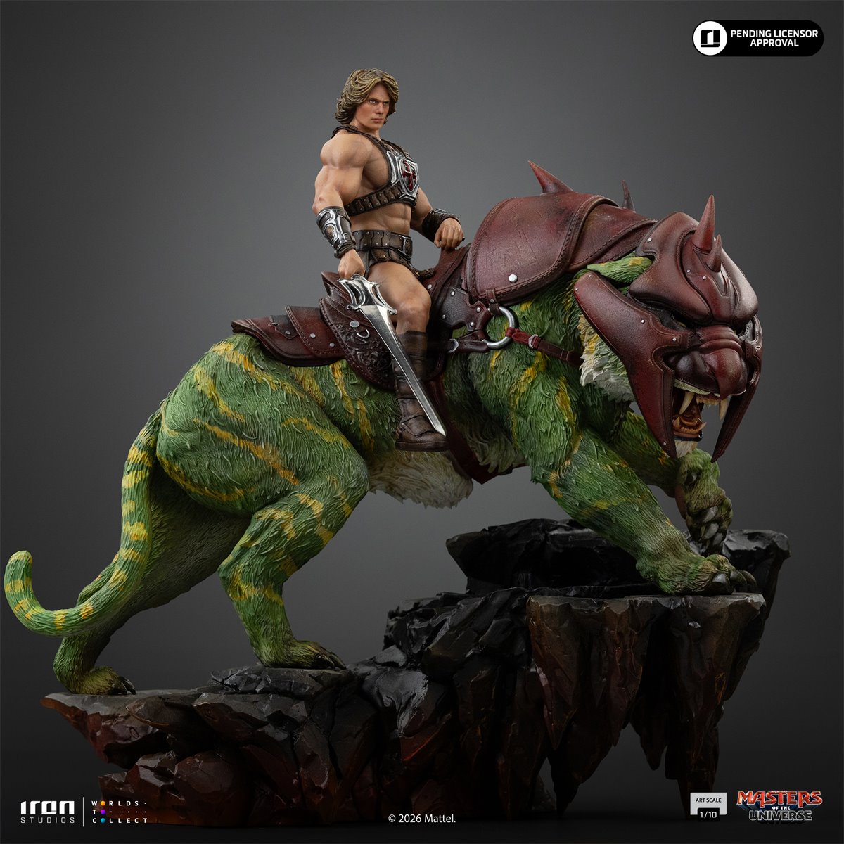 PRE-ORDER Masters of the Universe Movie He-Man and Battle Cat Deluxe 1:10 Art Scale Limited Edition Statue RN36976 US-IMPORT
