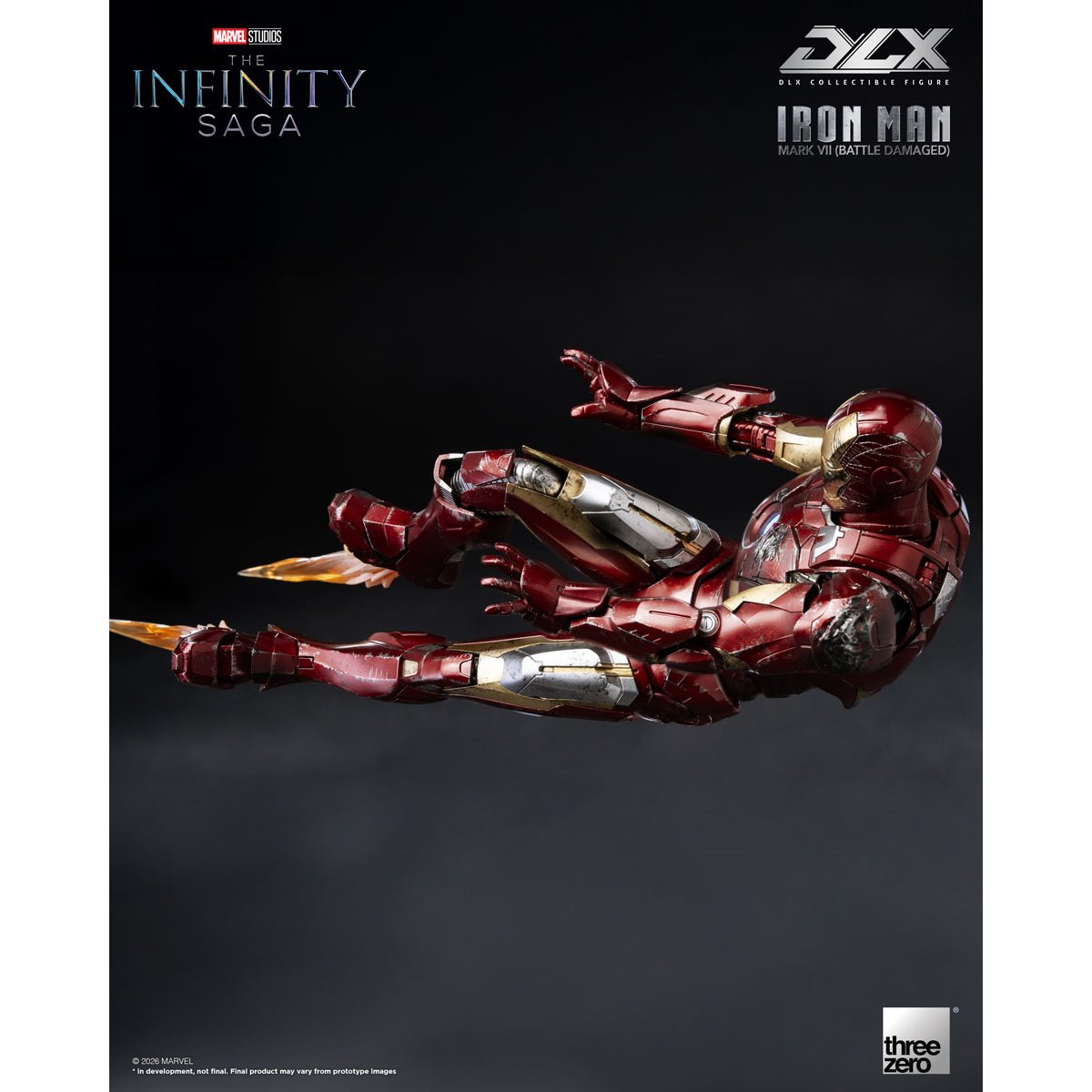 PRE-ORDER Marvel Studios: The Infinity Saga Iron Man Mark 7 Battle Damaged DLX Action Figure TH3Z0969 US-IMPORT
