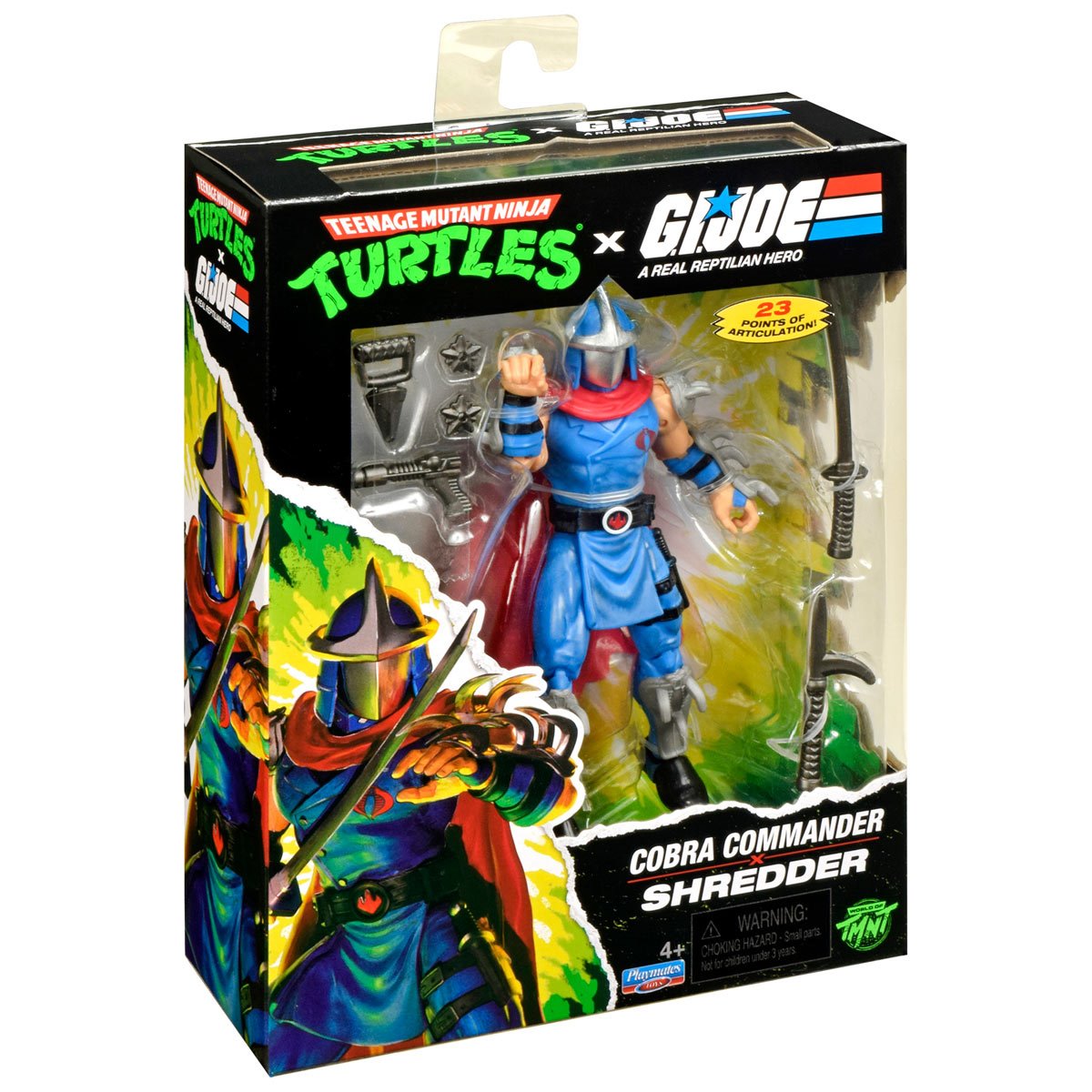 Pre-Order Teenage Mutant Ninja Turtles x G.I. Joe Shredder x Cobra Commander Action Figure US-IMPORT PL81986