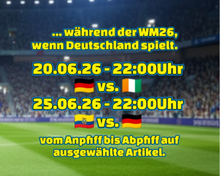19% AKTION wärend der WM26