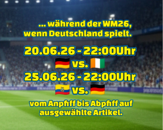 19% AKTION wärend der WM26