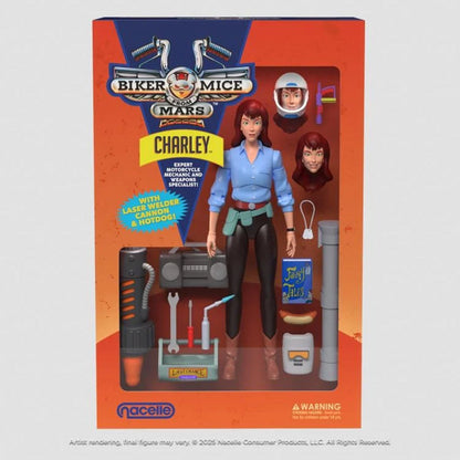 PRE-ORDER Biker Mice from Mars Wave 2 Charley 7-Inch Scale Action Figure TNC17581 US-IMPORT