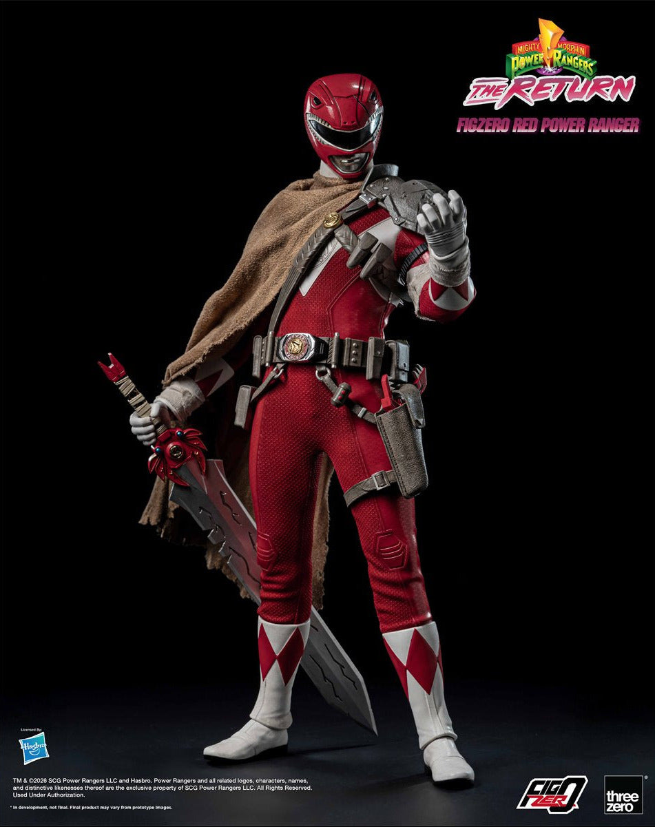 Pre-Order Mighty Morphin Power Rangers: The Return Red Power Ranger FigZero 1:6 Scale Action Figure TH3Z1020 US-IMPORT
