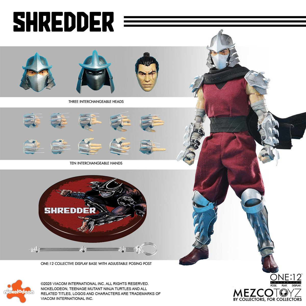 PRE-ORDER Teenage Mutant Ninja Turtles Shredder One:12 Collective Action Figure MZ75516 US-IMPORT