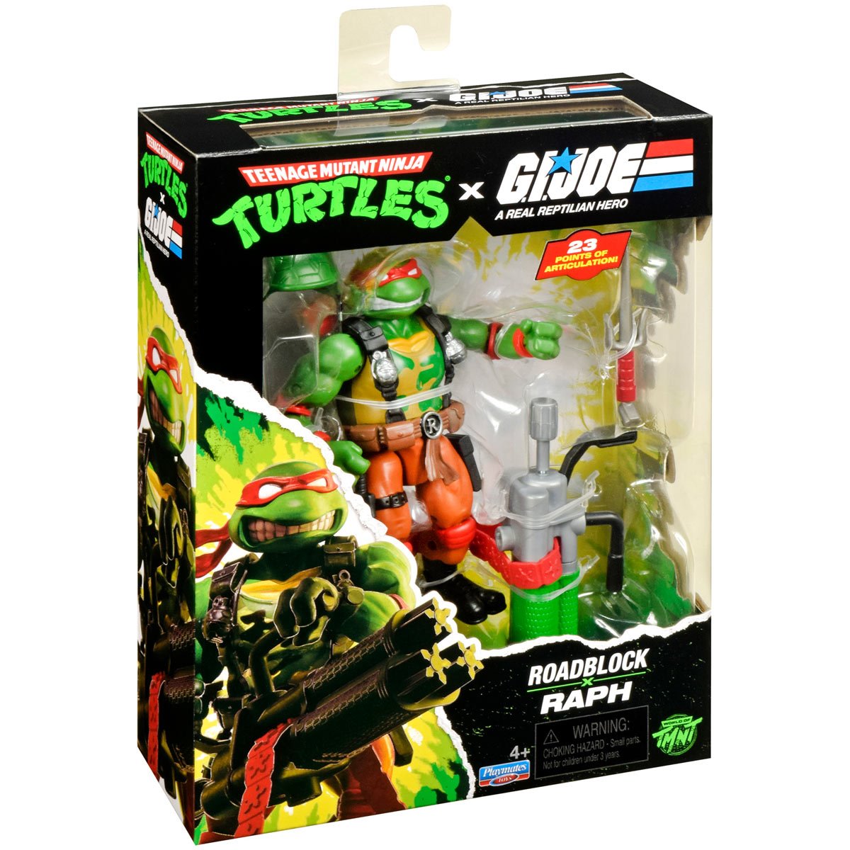 Pre-Order Teenage Mutant Ninja Turtles x G.I. Joe Raphael x Roadblock Action Figure US-IMPORT PL81905