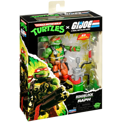 Pre-Order Teenage Mutant Ninja Turtles x G.I. Joe Raphael x Roadblock Action Figure US-IMPORT PL81905