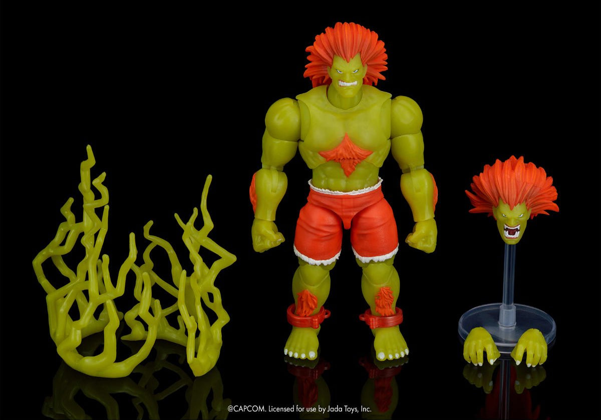 Ultra Street Fighter II Blanka Glow-in-the-Dark 6-Inch Scale Action Figure - Exclusive US-IMPORT JD36976