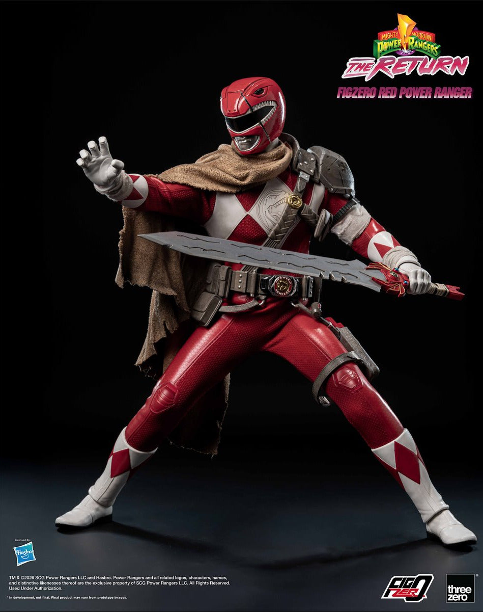 Pre-Order Mighty Morphin Power Rangers: The Return Red Power Ranger FigZero 1:6 Scale Action Figure TH3Z1020 US-IMPORT