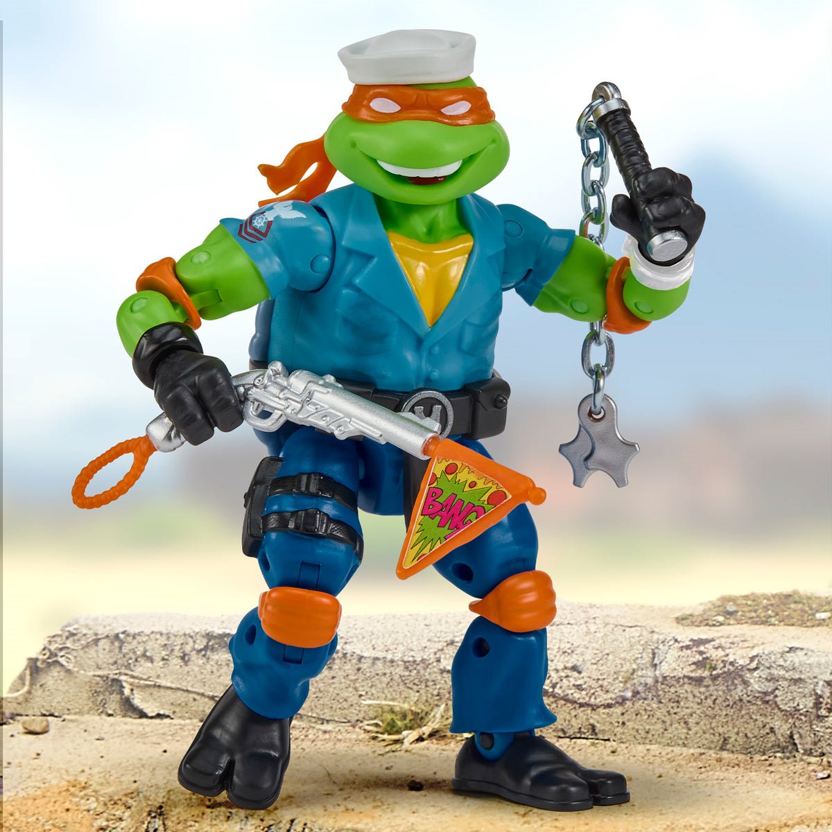 Pre-Order Teenage Mutant Ninja Turtles x G.I. Joe Mikey x Shipwreck Action Figure US-IMPORT PL81986