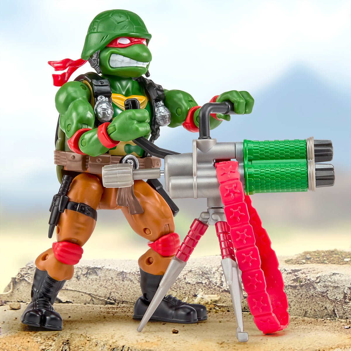 Pre-Order Teenage Mutant Ninja Turtles x G.I. Joe Raphael x Roadblock Action Figure US-IMPORT PL81905