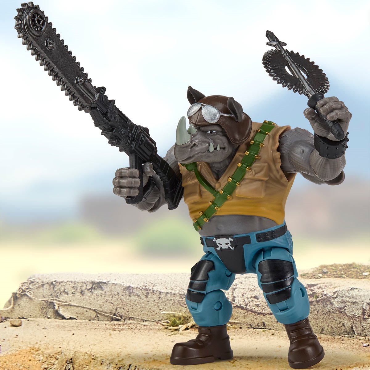 Pre-Order Teenage Mutant Ninja Turtles x G.I. Joe Rocksteady x Buzzer Action Figure US-IMPORT PL81934