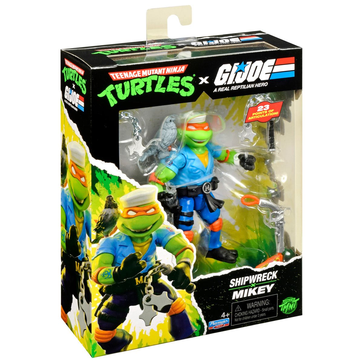 Pre-Order Teenage Mutant Ninja Turtles x G.I. Joe Mikey x Shipwreck Action Figure US-IMPORT PL81986