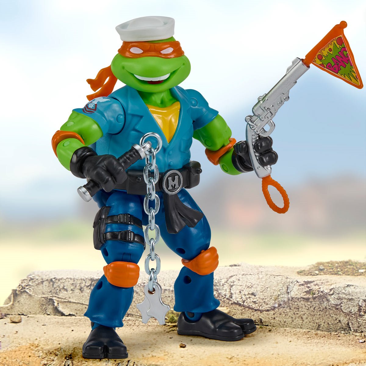 Pre-Order Teenage Mutant Ninja Turtles x G.I. Joe Mikey x Shipwreck Action Figure US-IMPORT PL81986