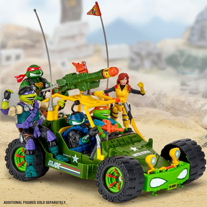Pre-Order Teenage Mutant Ninja Turtles x G.I. Joe All-Weather and Environment (AWE) Shell-Striker Vehicle inkl. Scarlett x AprilAction Figure US-IMPORT PL81926