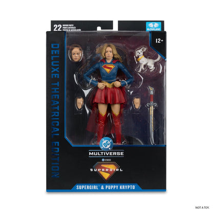 PRE-ORDER DC Comics Supergirl Deluxe Theatrical Edition Supergirl & Baby Krypto figure 18cm MF17832