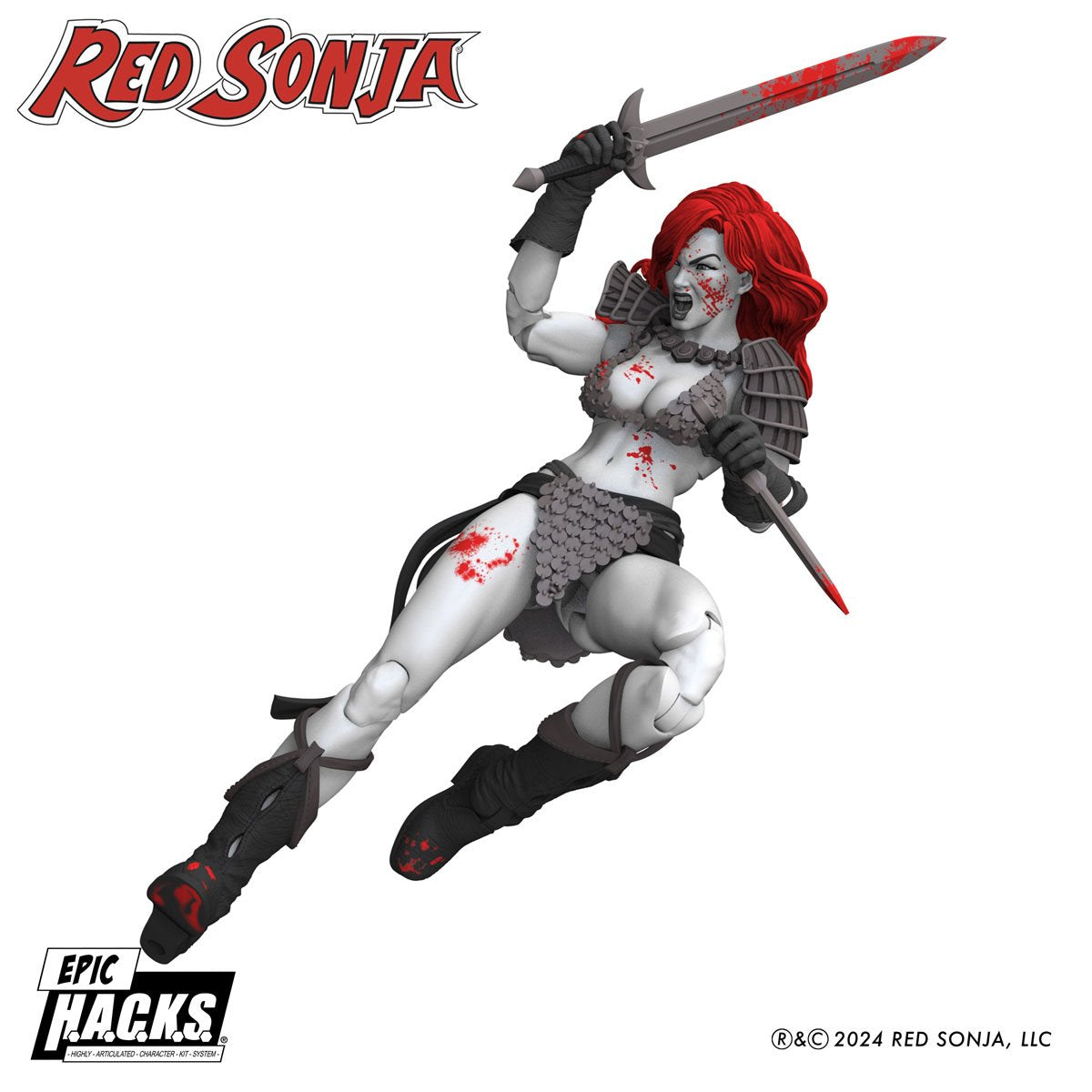 Red Sonja Black, White, and Red Epic H.A.C.K.S. 1:12 Scale Action Figure - Previews Exclusive DC24582 US-IMPORT