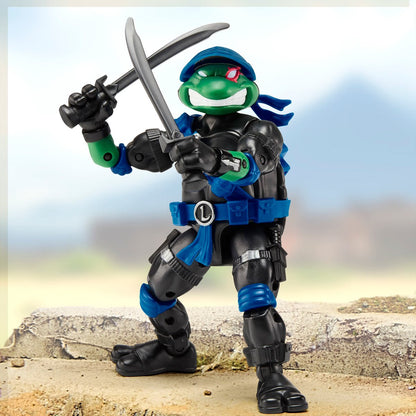 Pre-Order Teenage Mutant Ninja Turtles x G.I. Joe Leonardo x Snake Eyes Action Figure US-IMPORT PL81986