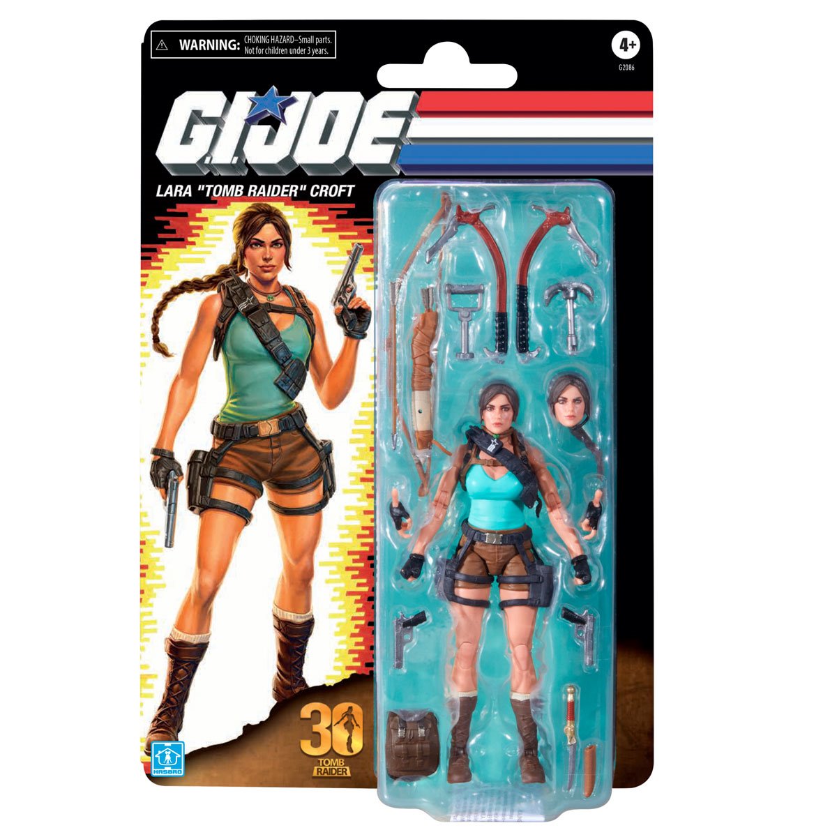 PRE-ORDER G.I. Joe Classified Series Retro Cardback Lara Croft Tomb Raider 6-Inch Action Figure US-IMPORT HSG2086