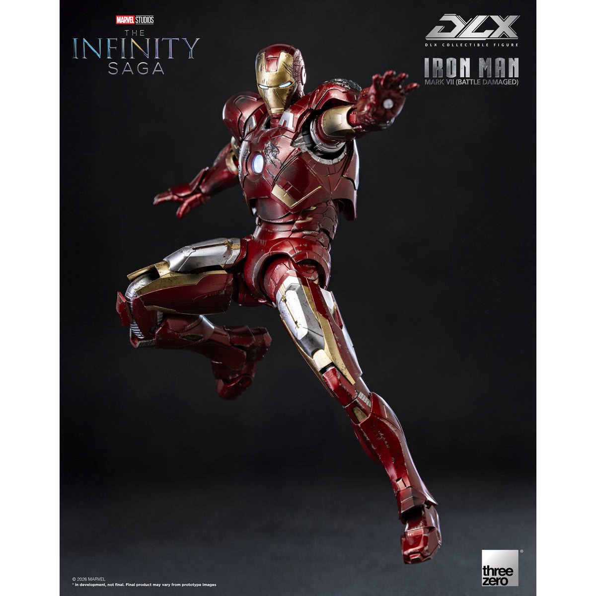 PRE-ORDER Marvel Studios: The Infinity Saga Iron Man Mark 7 Battle Damaged DLX Action Figure TH3Z0969 US-IMPORT