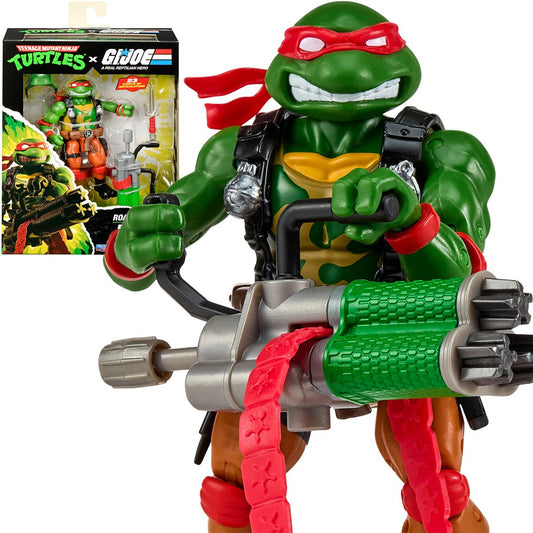 Pre-Order Teenage Mutant Ninja Turtles x G.I. Joe Raphael x Roadblock Action Figure US-IMPORT PL81905