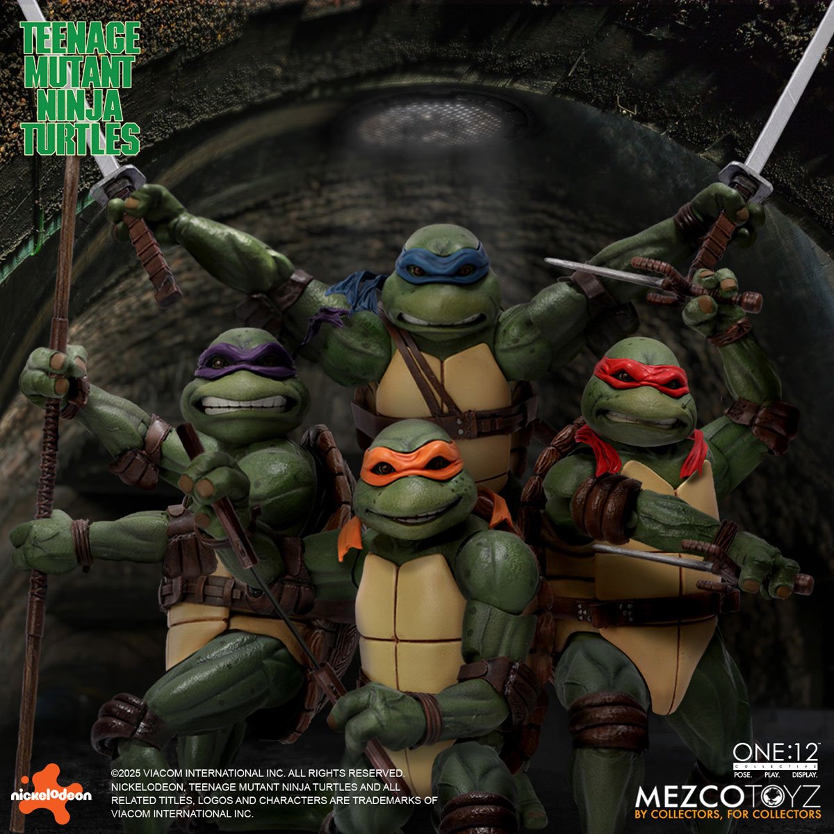 PRE-ORDER Teenage Mutant Ninja Turtles (1990 Movie) Deluxe One:12 Collective Boxed Set Action Figure MZ75516 US-IMPORT