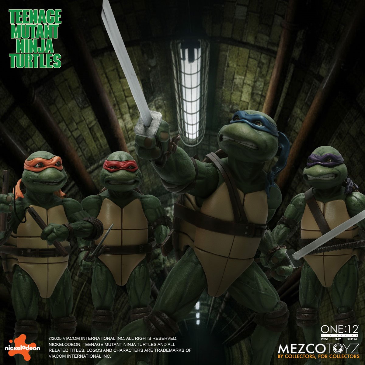 PRE-ORDER Teenage Mutant Ninja Turtles (1990 Movie) Deluxe One:12 Collective Boxed Set Action Figure MZ75516 US-IMPORT